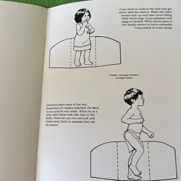 Kachi A Hopi Girl Paper Doll Book To Read, Color and Cut by Jan Mike - Picture 11 of 12